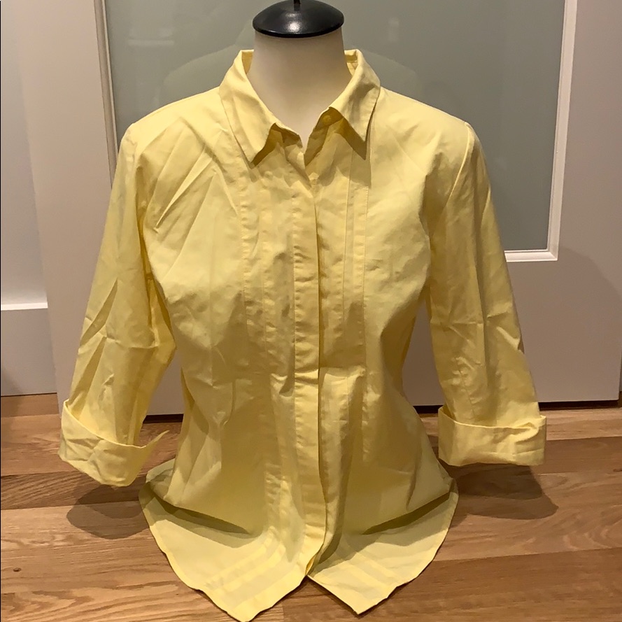 Button Down Yellow Top!